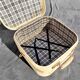 WHITE SUITCASE IN VINTAGE SKAI SQUARE OF 41 CM