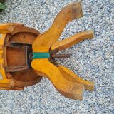 Vintage wood swivel office chair