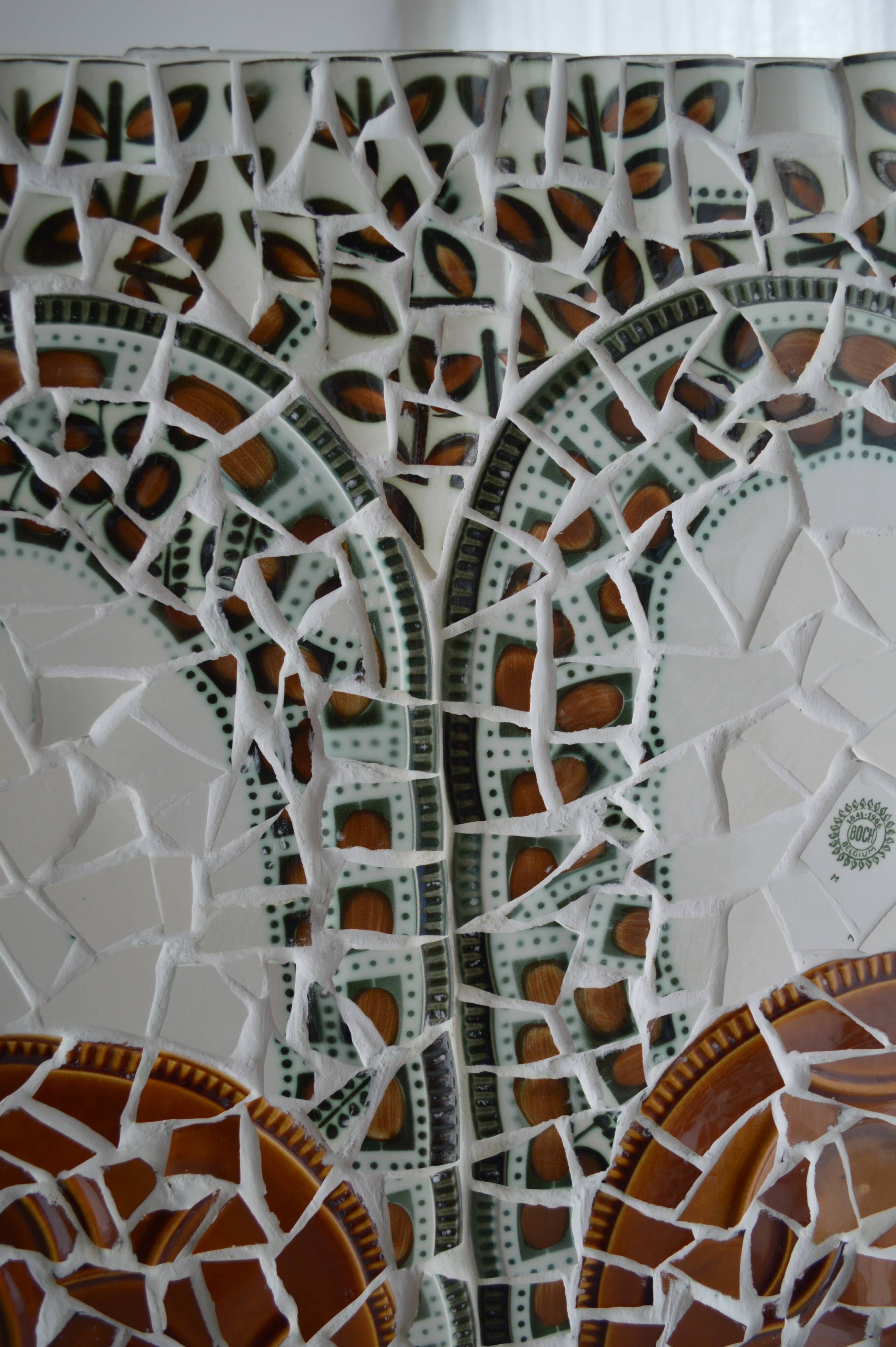 Mosaic column stele from the 1970s