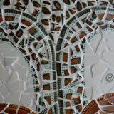 Colonne stèle en mosaïque années 70