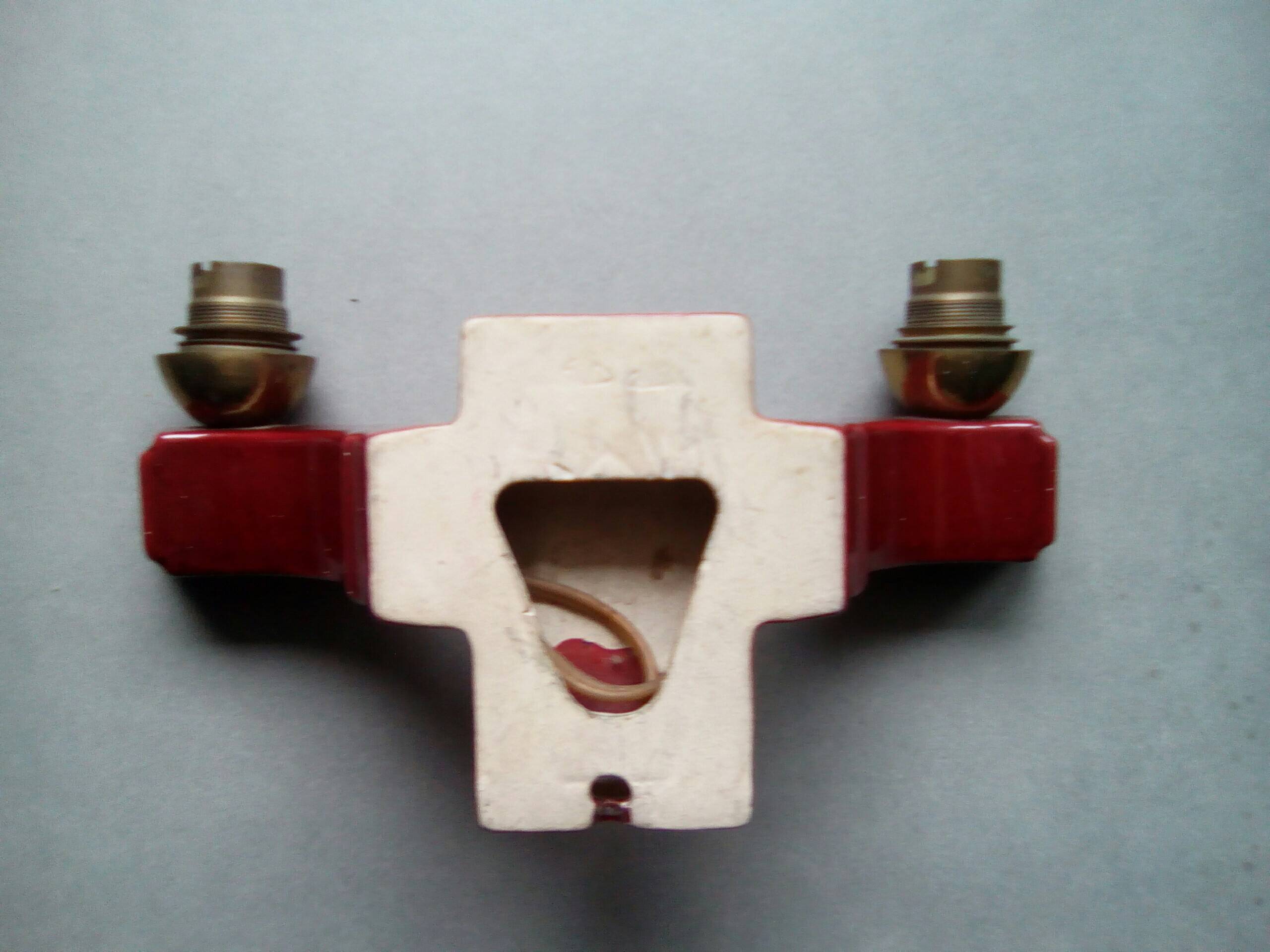 2-light art deco wall light