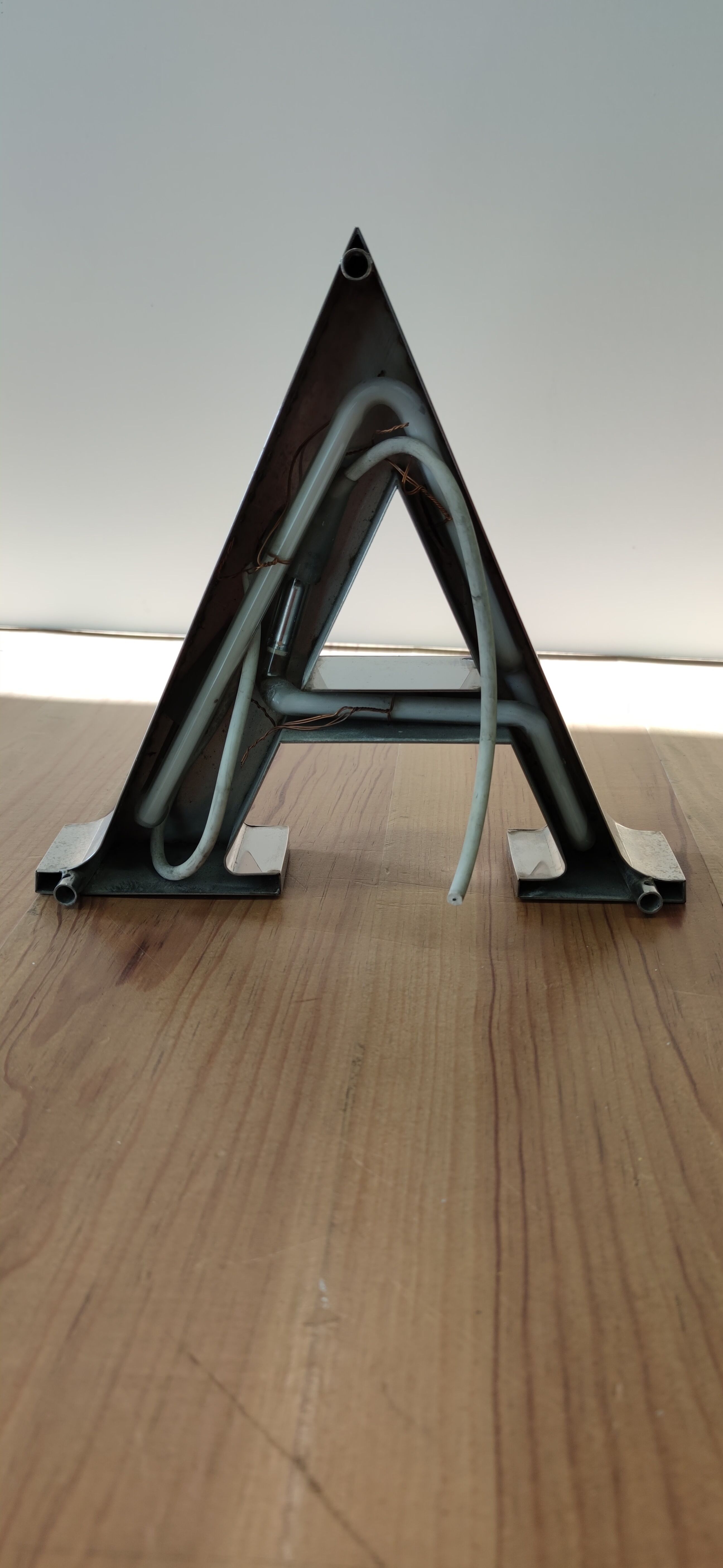 Letter A of commercial sign