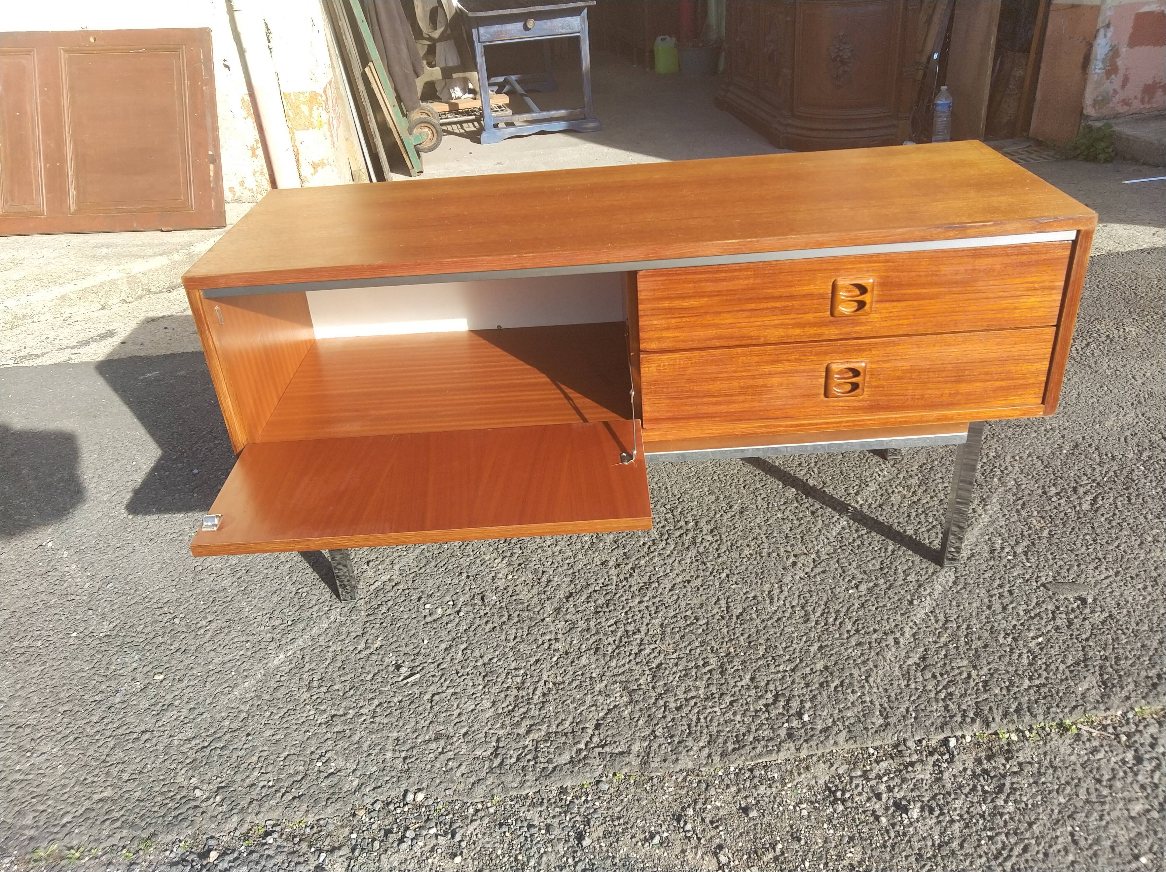 Teak sideboard or chest of drawers, 1960s