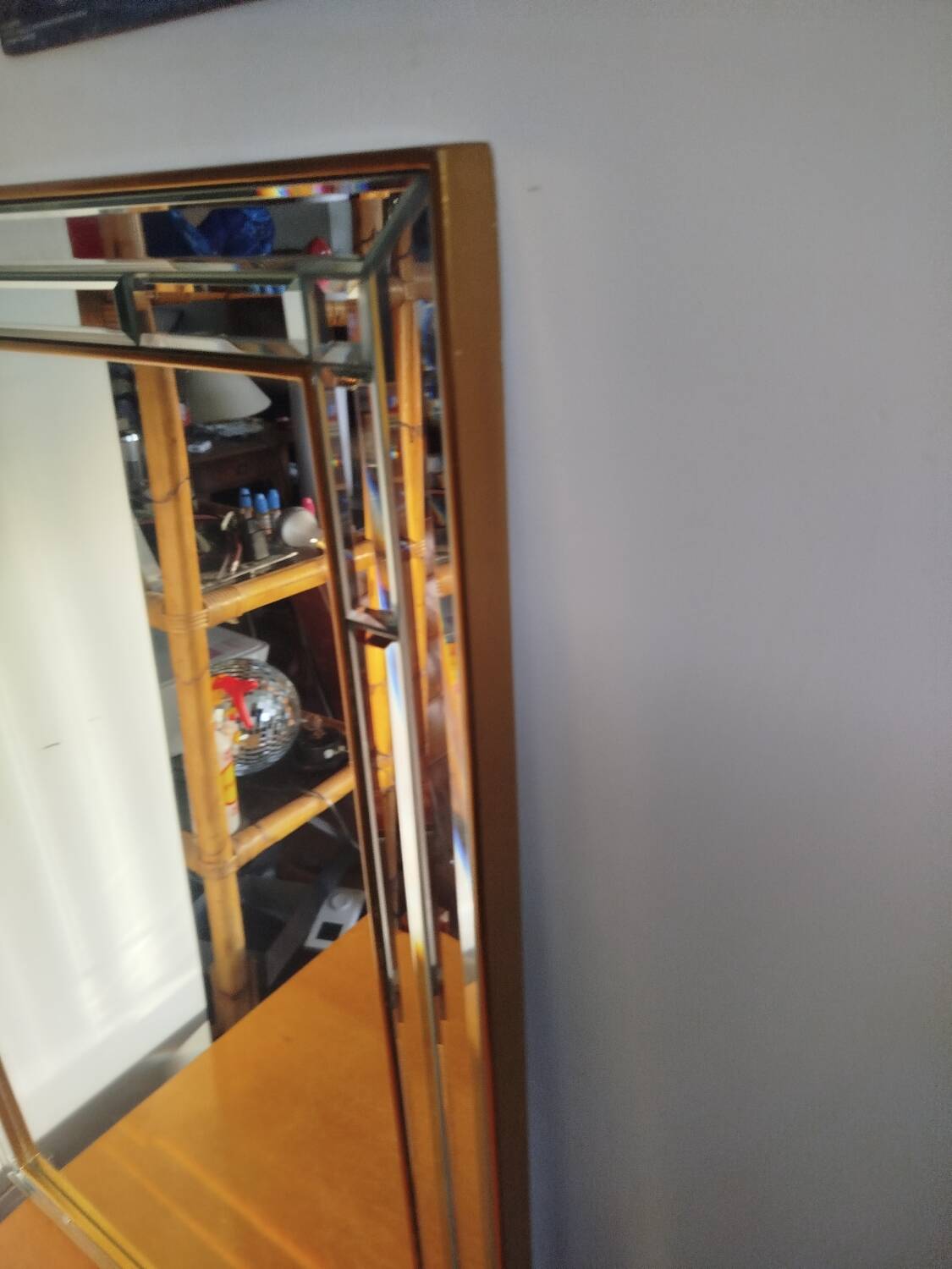 Bevelled Grand Mirror Deknudt, 1970s