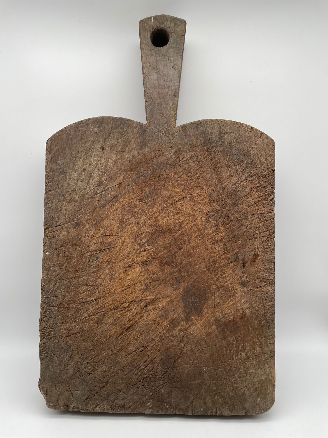 Ancienne planche billot à découper en bois