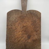 Old wooden cutting log board