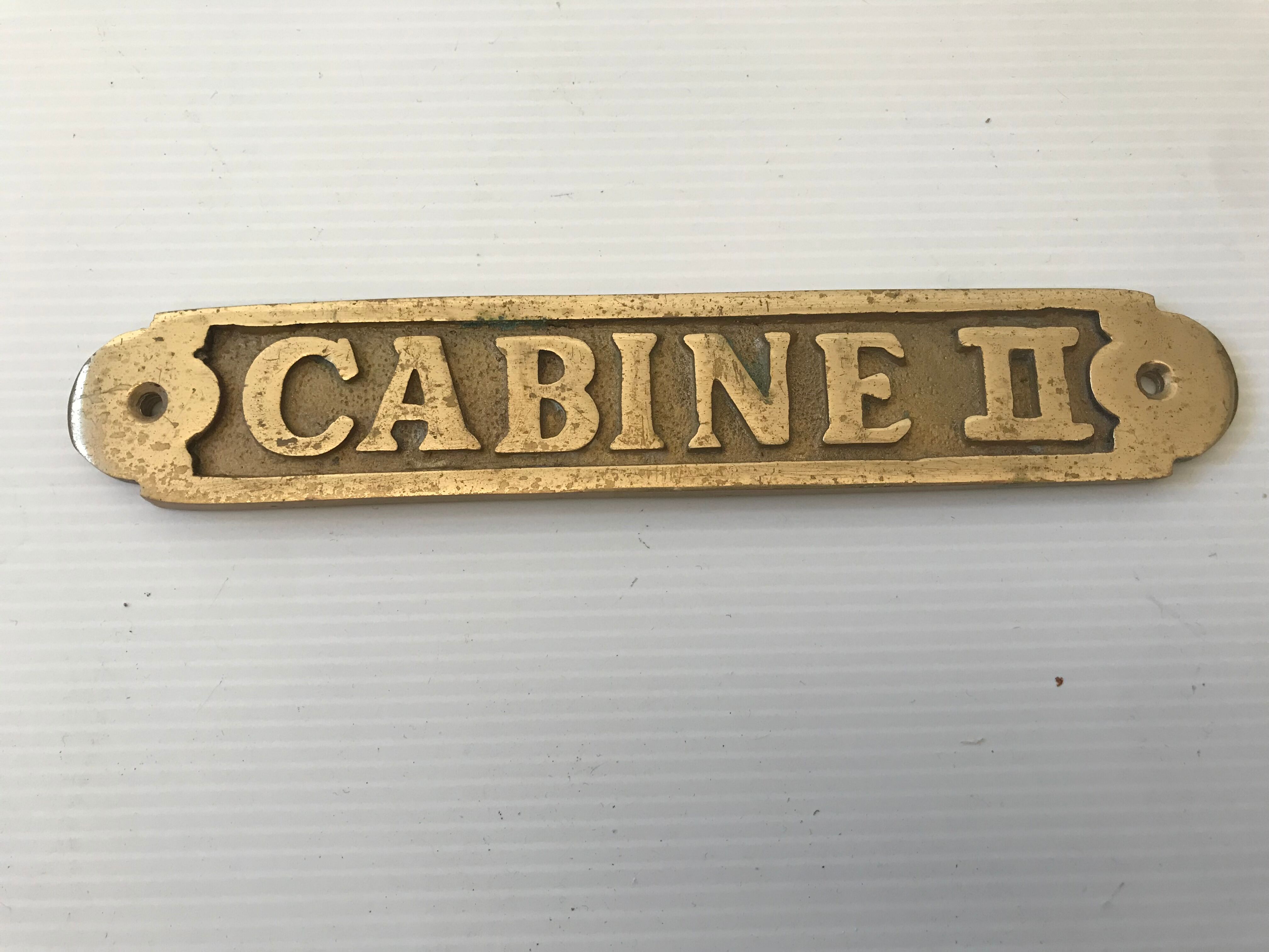 Solid brass door plates