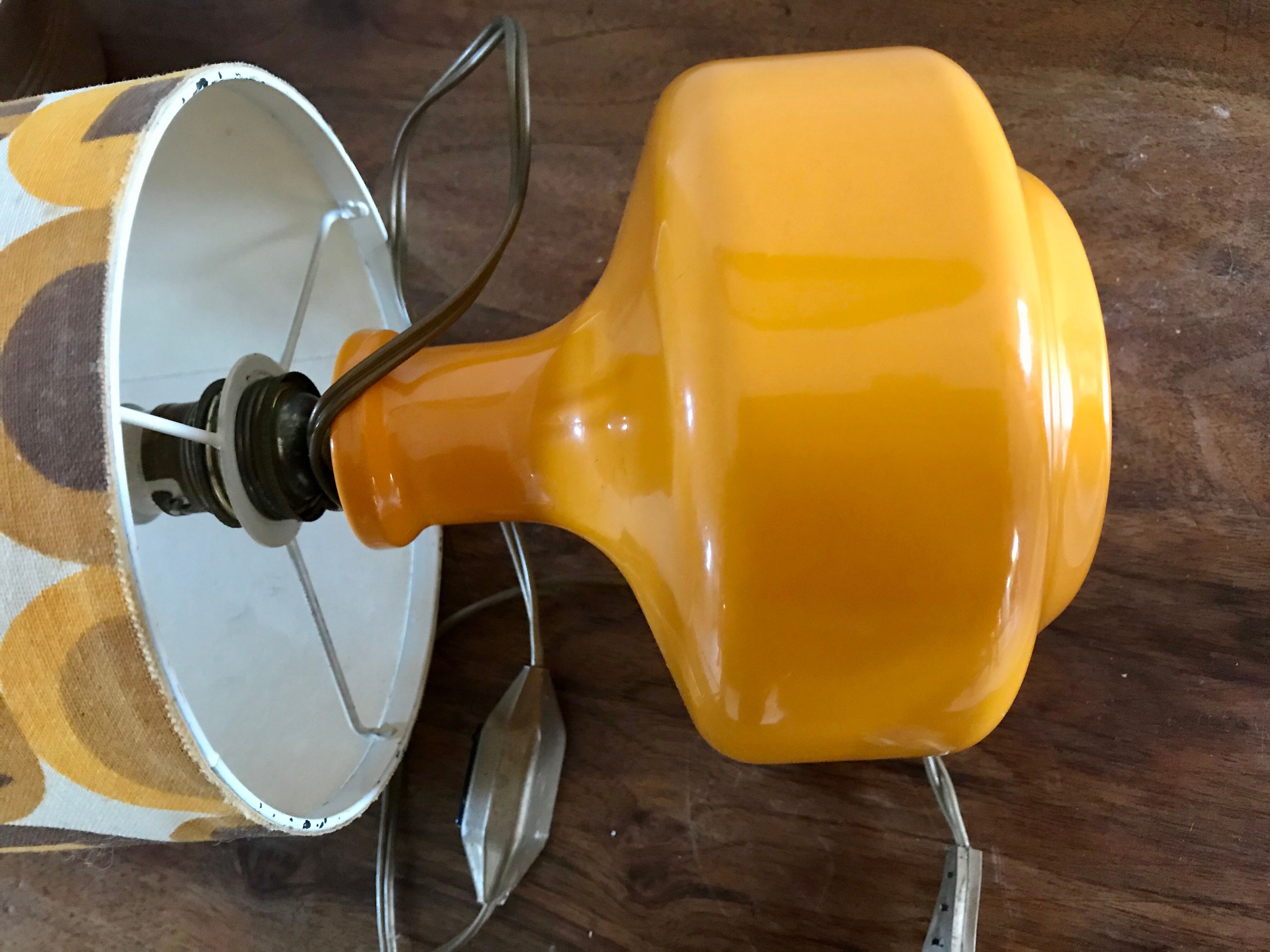 70's ceramic lamp