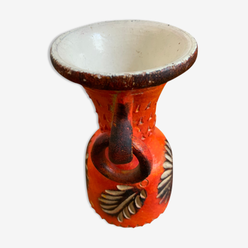 Vase vintage orange