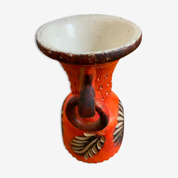 Vintage orange vase