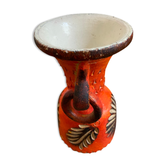 Vase vintage orange