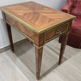 Empire Directoire style side table in marquetry