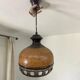 Vintage brown ceramic fat lava suspension