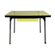 Yellow formica table with extensions 50s