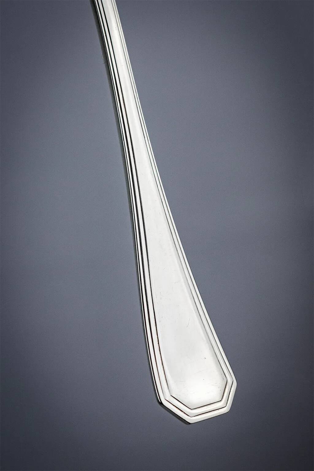 12x2 fish cutlery Christofle America silver-plated, design by Luc Lanel