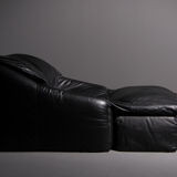 Armchair and Ottoman Cinna model Plumy made for Ligne Roset