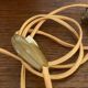 Wooden lamp, 2 M fabric cable, cotton lampshade