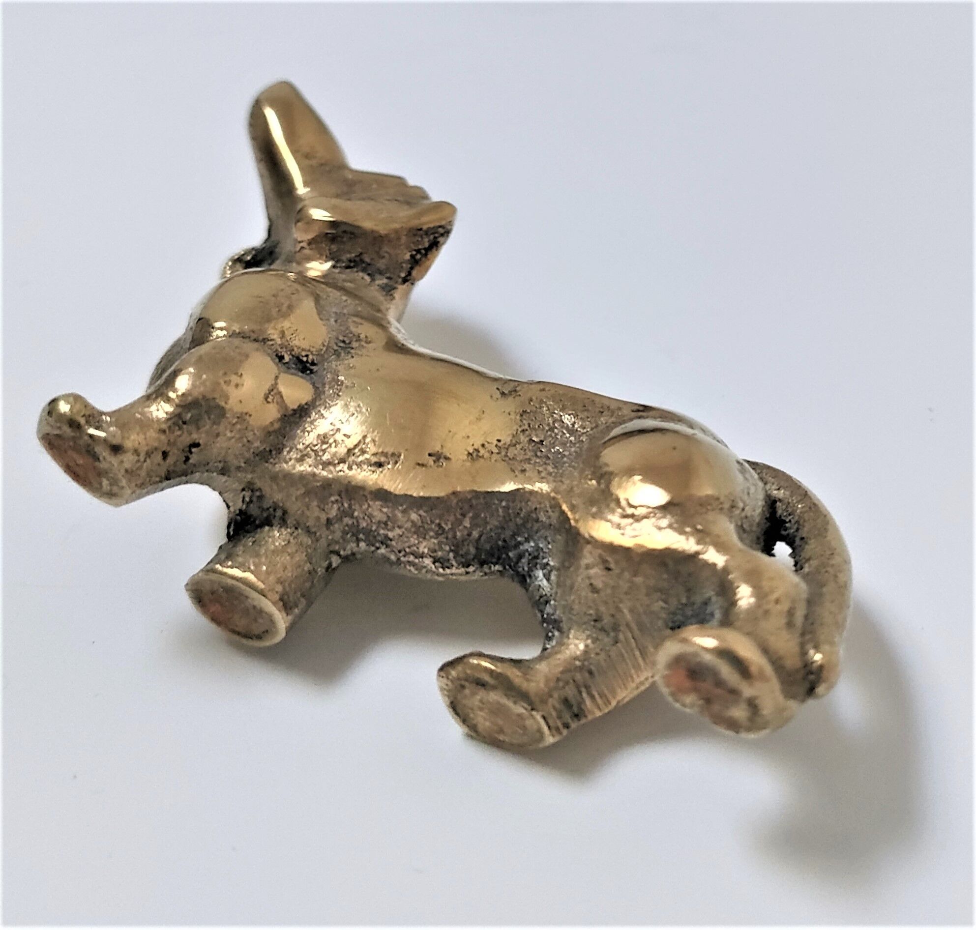 Solid brass dachshund 60s/70s