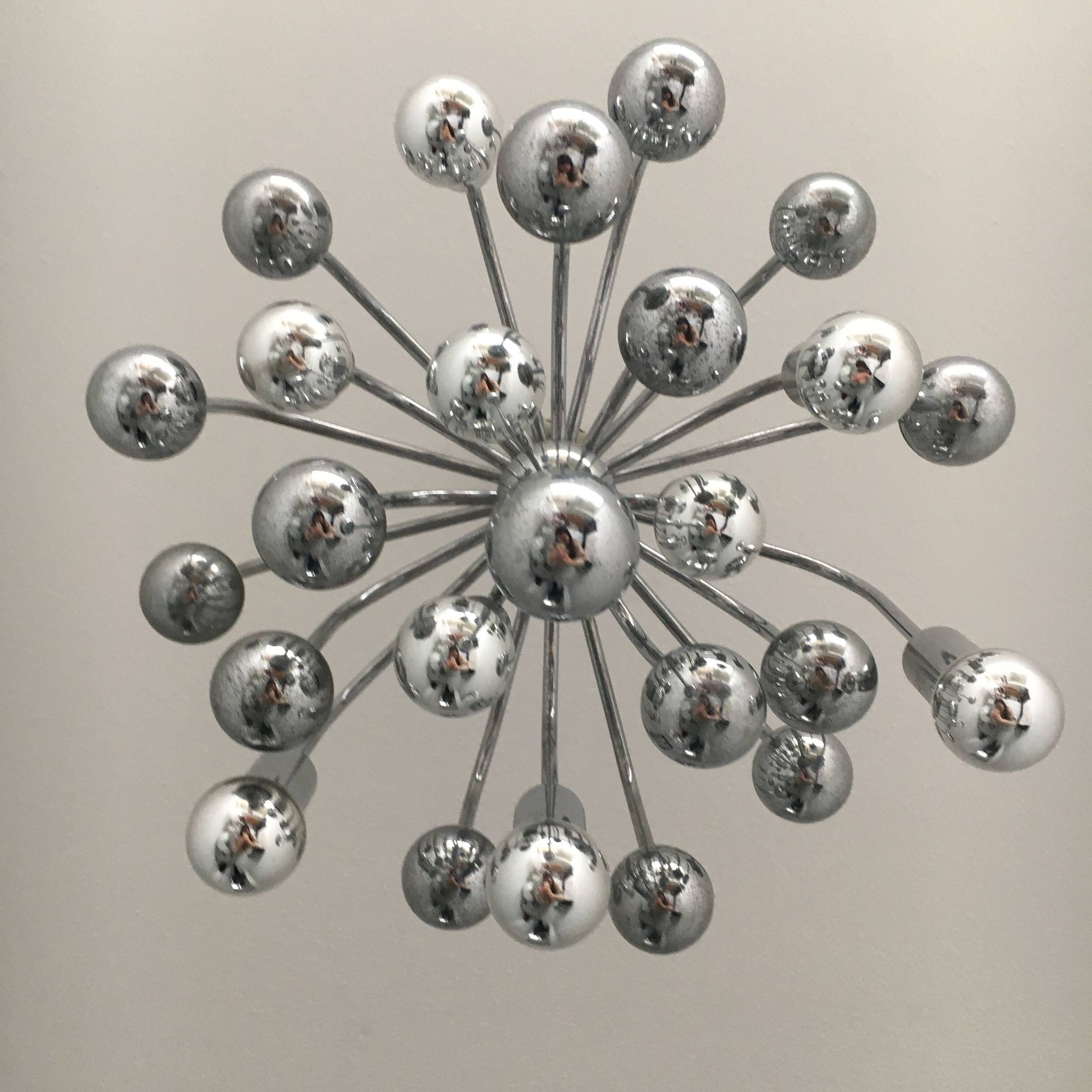 Space age sixties design sputnik hanging lamp, 1960’s
