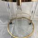 Rolling trolley in altuglas brass and glass