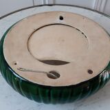 Art deco green shell wall lamp