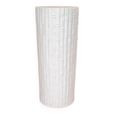 White ceramic umbrella stand, Italy circa 1970.