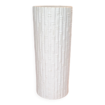 White ceramic umbrella stand, Italy circa 1970.