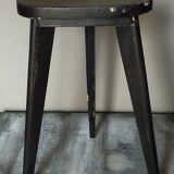 Paire de sellettes tripodes anciennes patine noire