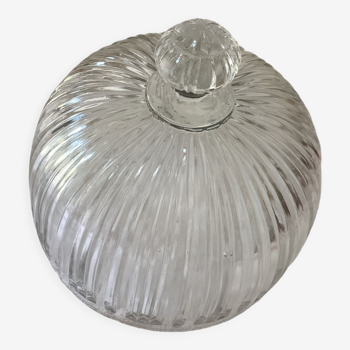 Old striated glass bell