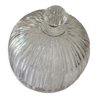 Old striated glass bell