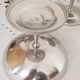 Set of 6 large ice cream cups on foot, in 18/10 stainless steel (ref 6)