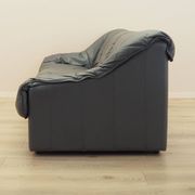 Italian leather sofa, three-seater, 1970s