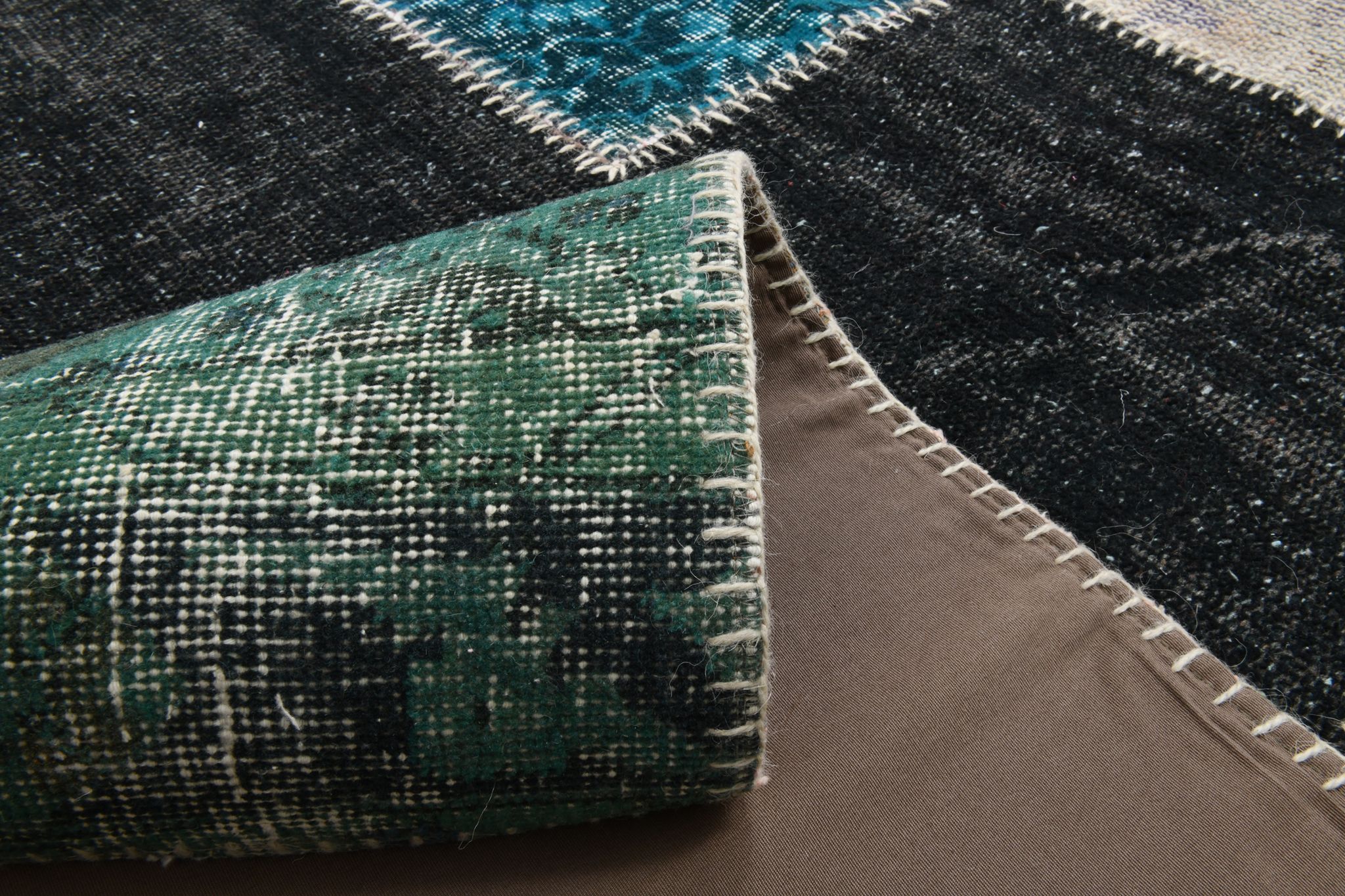 7x10 distressed multciolor vintage rug 301x220cm