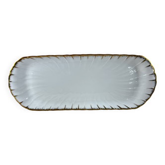 Plat à cake Bernardaud Limoges en porcelaine modele Neuilly