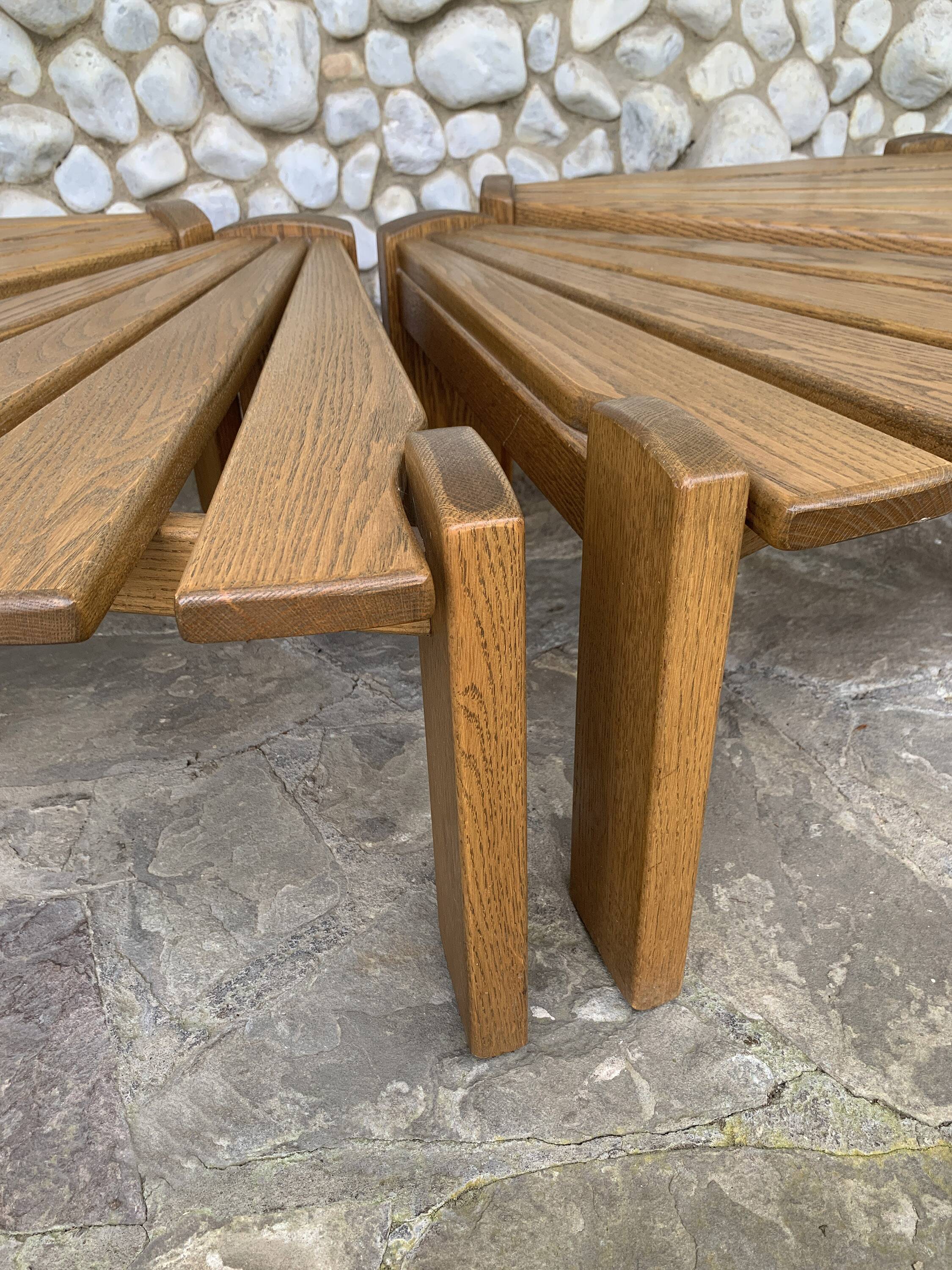 Set of 4 brutalist side tables by Radboud Dittmann, Dittmann & Co. 1970
