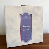 Italian salad bowl crystal silver 1970