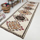 Tapis de coureur turc beige brun large