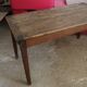 Table de ferme en chêne avec 2 tiroirs