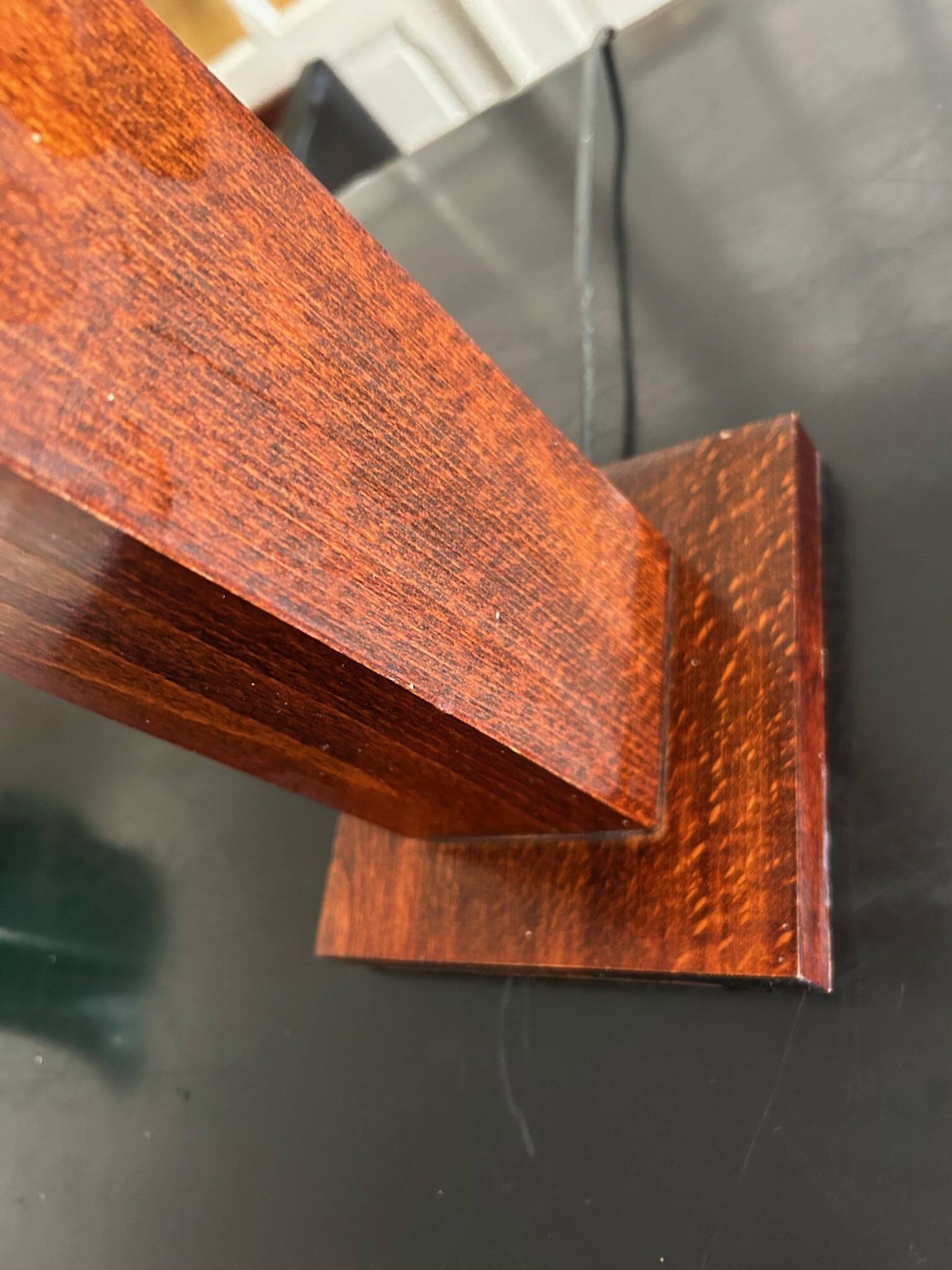 70s wooden lamp