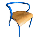 Vintage blue Hitier children's school chair