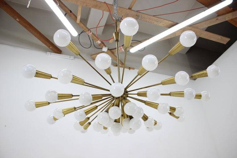 Rare Mid Century Chandelier Sputnik, Atomic, 1960s