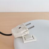 Industrial style gooseneck white table desk lamp