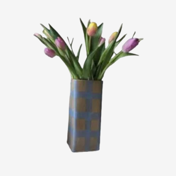 Check, Stripe & Gingham Large Square Vases