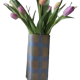 Check, Stripe & Gingham Large Square Vases