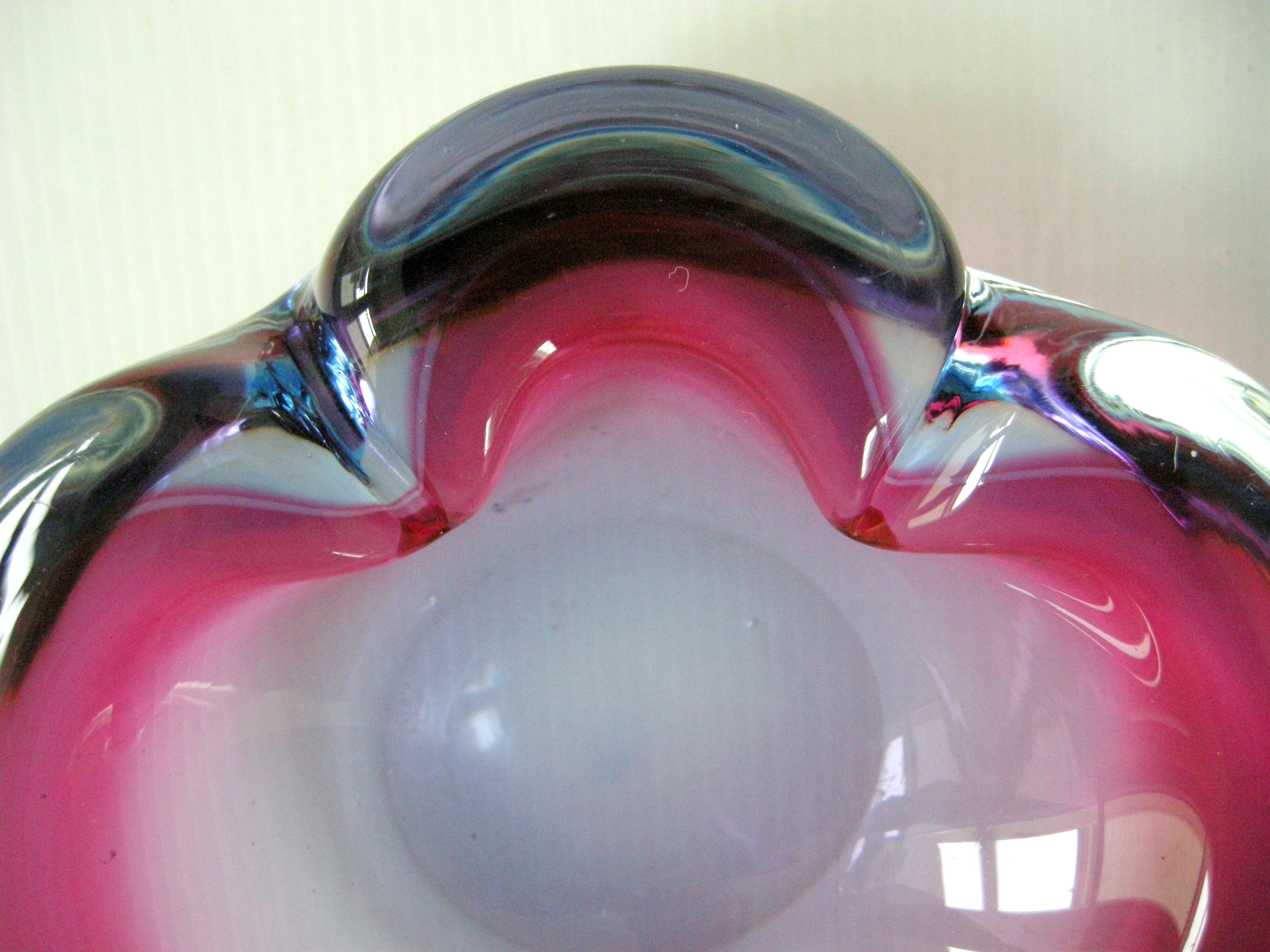 Vintage Murano glass ashtray
