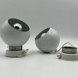 Set of 2 Eyeball wall lamps - Reggiani - 60s,  space age design desk lamp