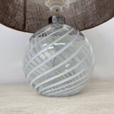 Mid-century design Holmegaard Swirl lamp , 1970s Denmark
