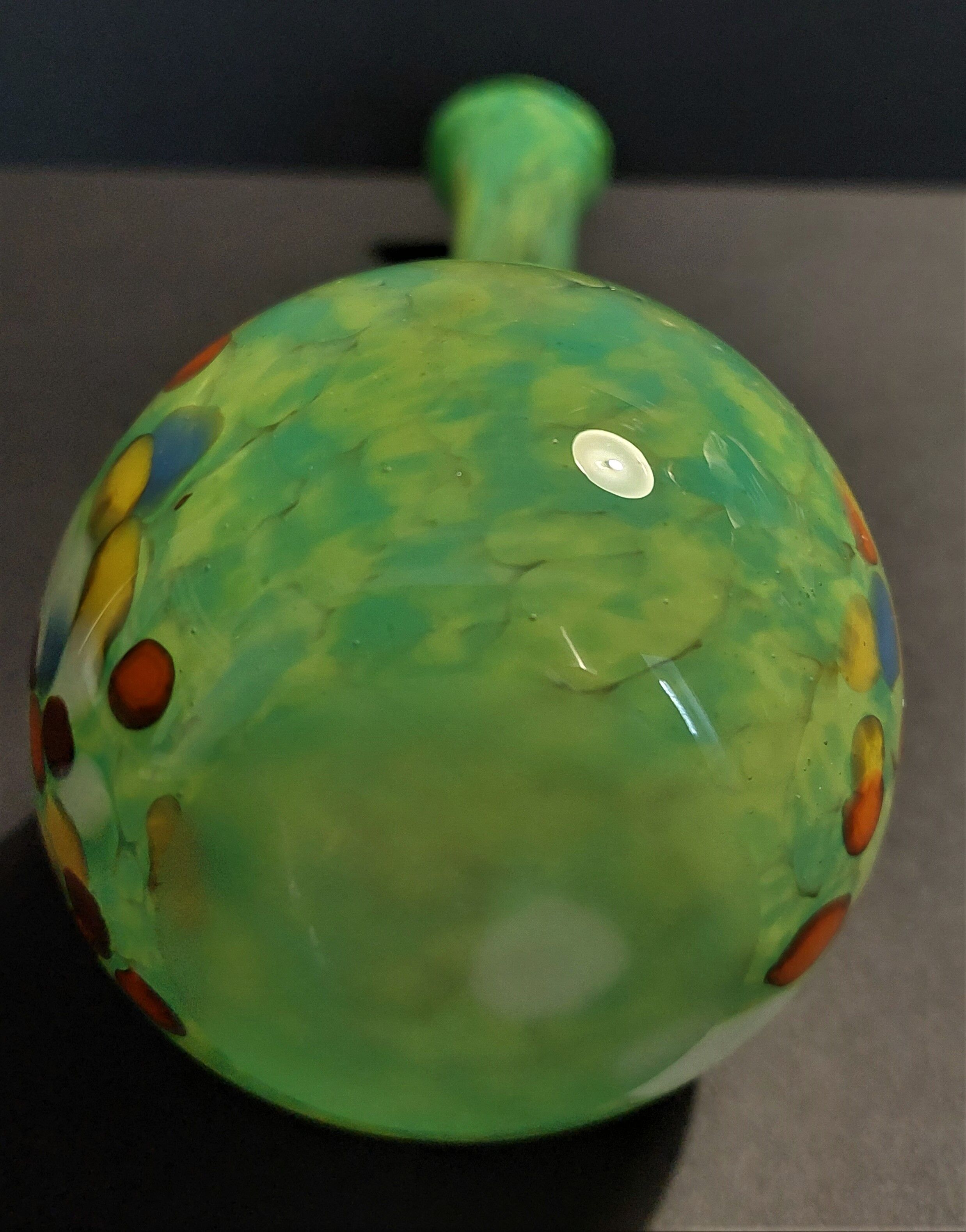 Vintage glass vase arlecchino Murano