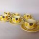 6 tasses à café Gien "Soleil"