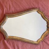 Louis XV shell beaded mirror